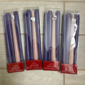 Ashland Purple & Blush Taper Candles - Set of 4 Packs